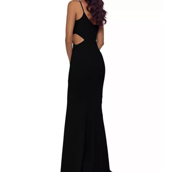 Aqua Scuba Crepe One Shoulder Dress - Picture 2 of 3